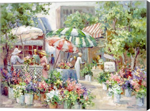 Framed Flower Market Print