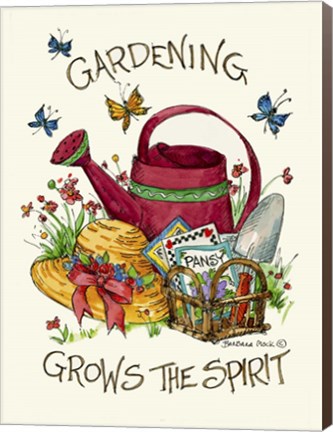 Framed Gardening Print