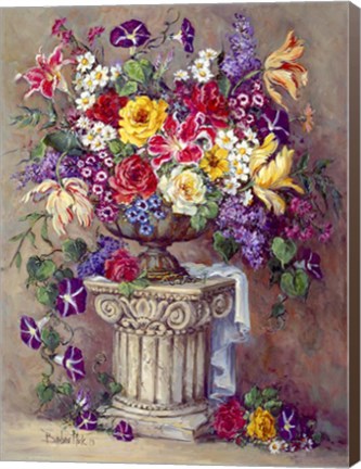 Framed Old World Floral Print