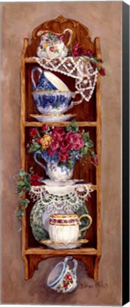 Framed Roses and Lace Print