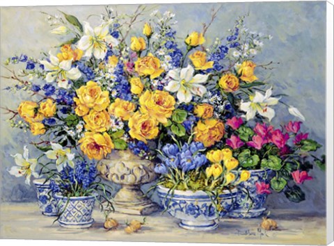 Framed From Gabrielle's Garden Print