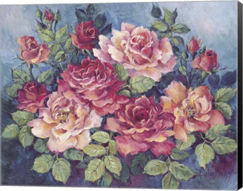 Framed Victorian Roses Print