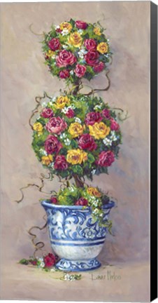 Framed Duet in Blue I Print