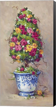 Framed Duet in Blue II Print