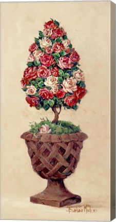 Framed Rose Topiary II Print