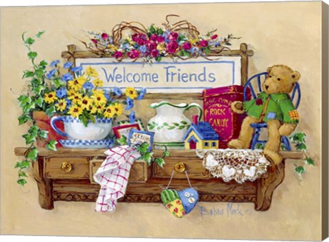 Framed Welcome Friends Print