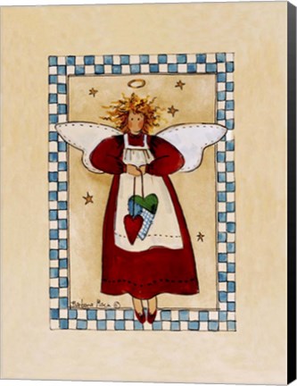 Framed Five Star Angel Print