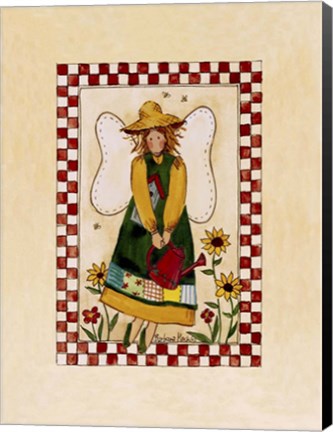 Framed Sunflower Angel Print