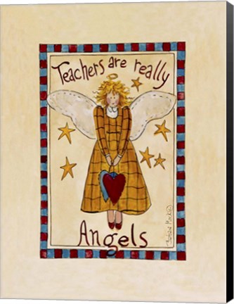 Framed Teaching Angel Print