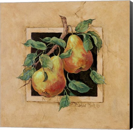 Framed Pear Square Print