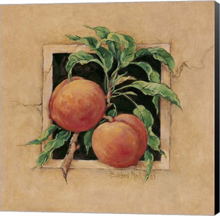 Framed Peach Square Print