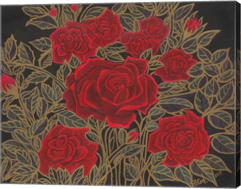 Framed Rose Garden Print