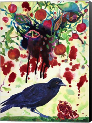 Framed Crow Print