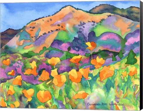 Framed Poppy Hills Print