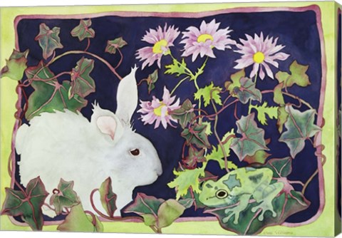 Framed Kiss That Frog Print