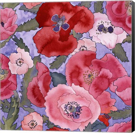 Framed Poppies Print