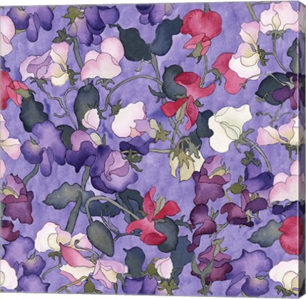 Framed Sweet Peas Print