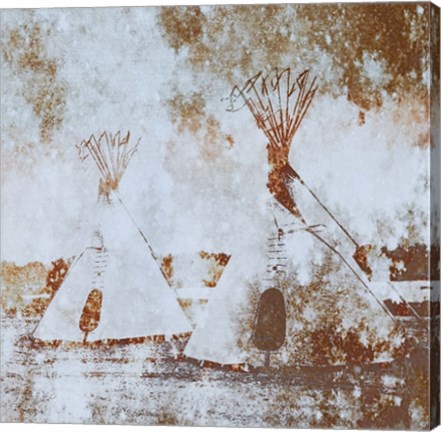 Framed Textured Tipi&#39;s Print