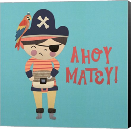 Framed Ahoy Matey I Print