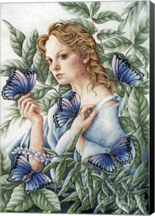 Framed Butterfly Lady Print