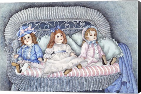 Framed Grandma's Dolls Print