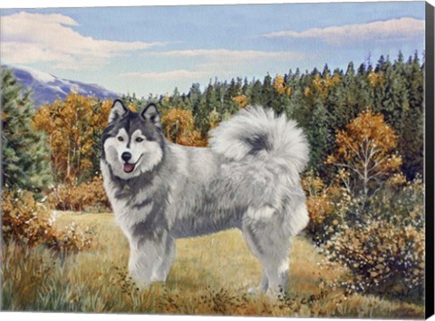 Framed Hiking in the Fall Print