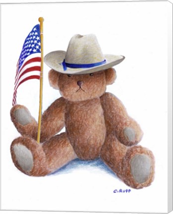 Framed Teddy Bear III Print