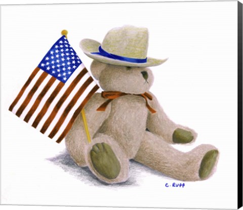 Framed Teddy Bear VI Print
