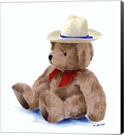 Framed Teddy Bear VIII Print