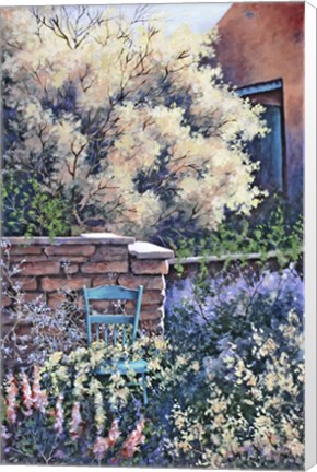 Framed Blue Chair Print