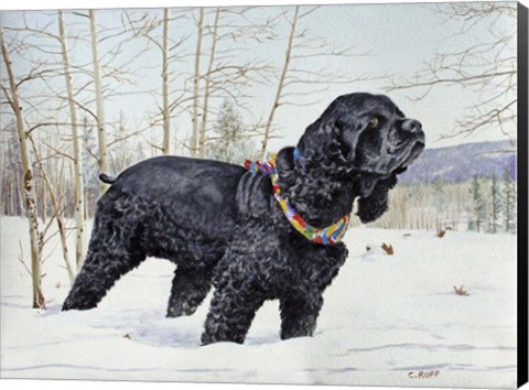 Framed Too Much Snow Print