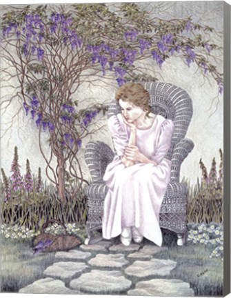 Framed Wisteria Print