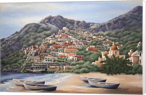 Framed Amalfi Coast Print