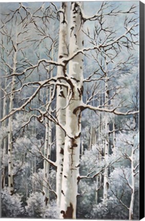 Framed Aspen Duo Winter Print