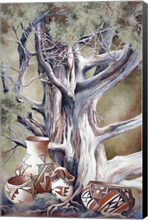 Framed Collecting Pottery Print