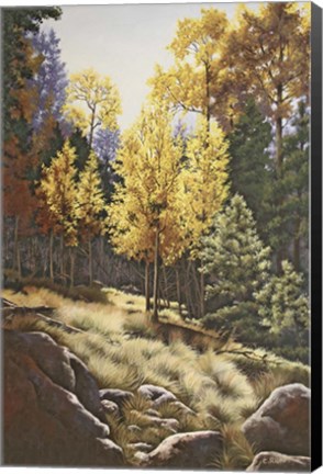 Framed Forest Gold Print