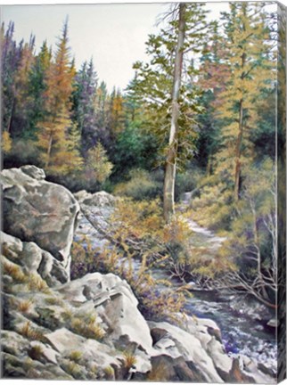 Framed Mountain Rapids Print