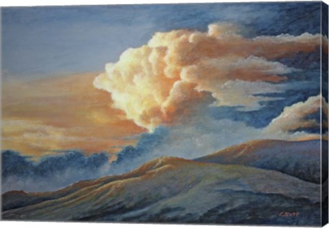 Framed Mountain Sunrise Print