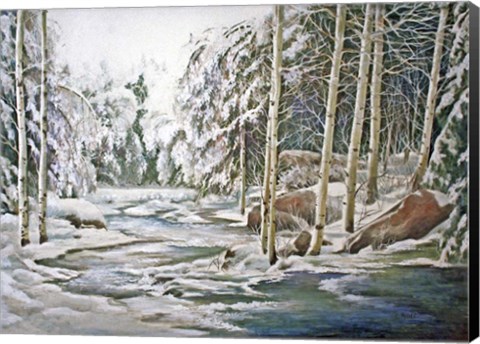 Framed River of Ice Print