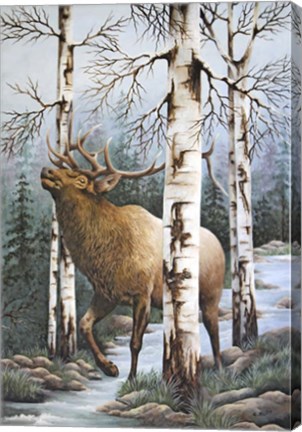 Framed Majestic Elk Print