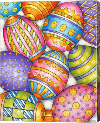 Framed Easter Eggs Print