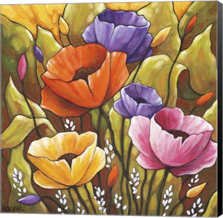 Framed Flowers 1 Print