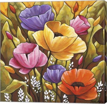 Framed Flowers 2 Print