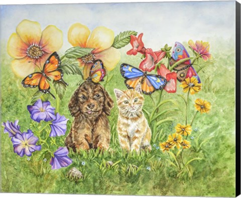 Framed Bothersome Butterflies Print