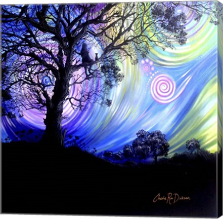 Framed Aurora Borealis Dreaming Print
