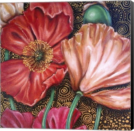 Framed Iceland Poppies Print
