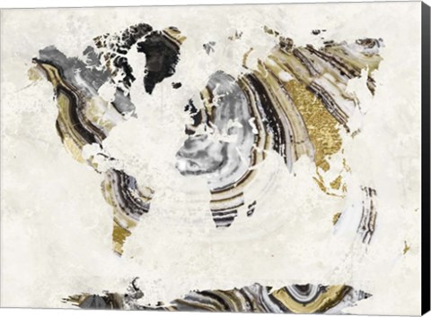 Framed Geode World Print