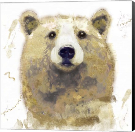 Framed Golden Forest - Bear Print