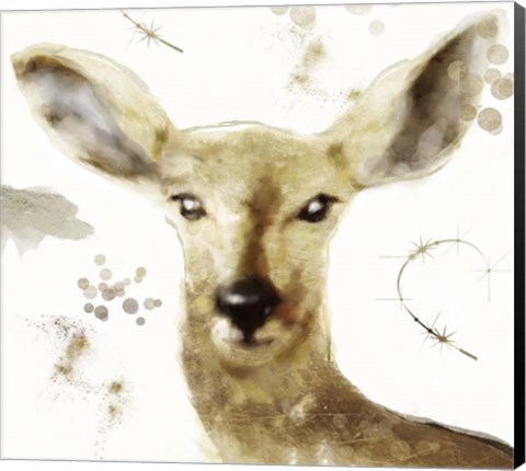 Framed Golden Forest - Deer Print