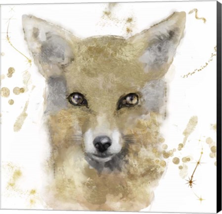 Framed Golden Forest - Fox Print